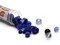 20 grams Mixed Blue Czech Pressed Glass Beads - John Beads Vials